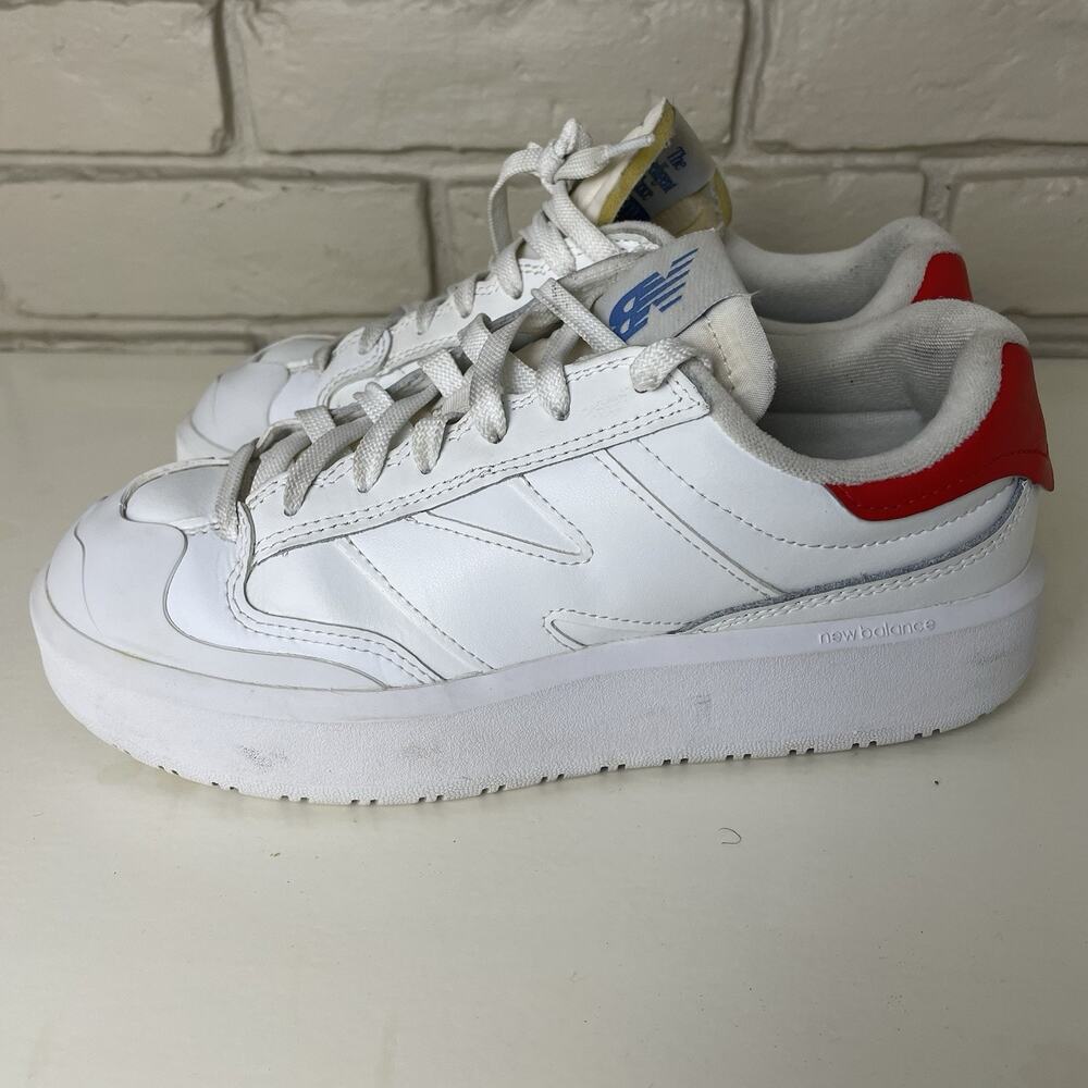 New Balance CT302 Men’s 7.5 Women’s 9 Leather Red White Sneakers